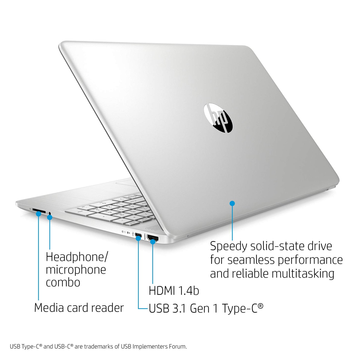 HP Premium Touchscreen Laptop Computer - 15.6" FHD IPS, Intel 10-Core i7 1355U CPU, Intel Iris Xe Graphics, Numeric Pad, WIFI6, Copilot AI PC, Win11 Pro for Business & Students(32GB RAM + 1TB SSD)