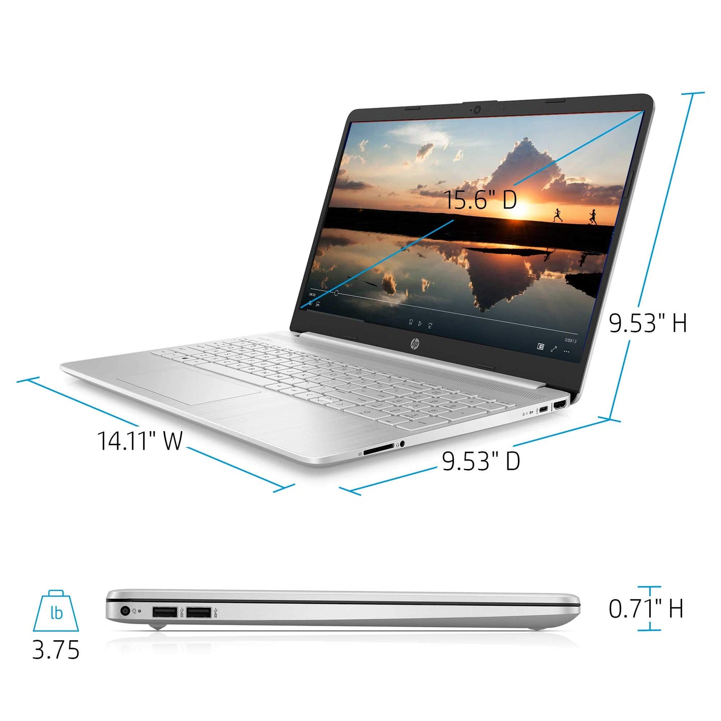 HP Premium Touchscreen Laptop Computer - 15.6" FHD IPS, Intel 10-Core i7 1355U CPU, Intel Iris Xe Graphics, Numeric Pad, WIFI6, Copilot AI PC, Win11 Pro for Business & Students(32GB RAM + 1TB SSD)